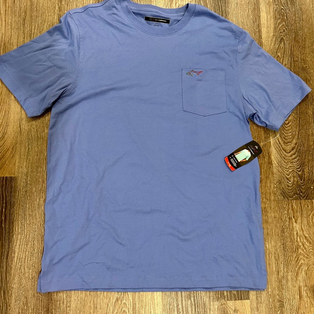 Lux Shark Tee Greg Norman Medium NWT